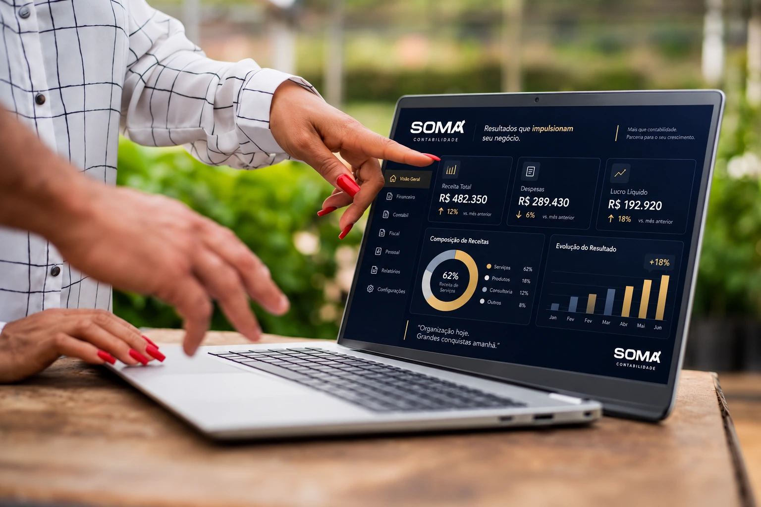 Painel de indicadores da Soma Agro aplicado à gestão rural